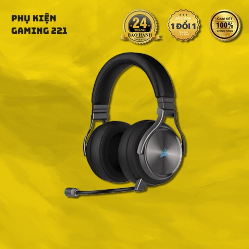 Tai Nghe Chơi Game Không Dây - Corsair Virtuoso RGB Wireless SE - Hàng Chính Hãng