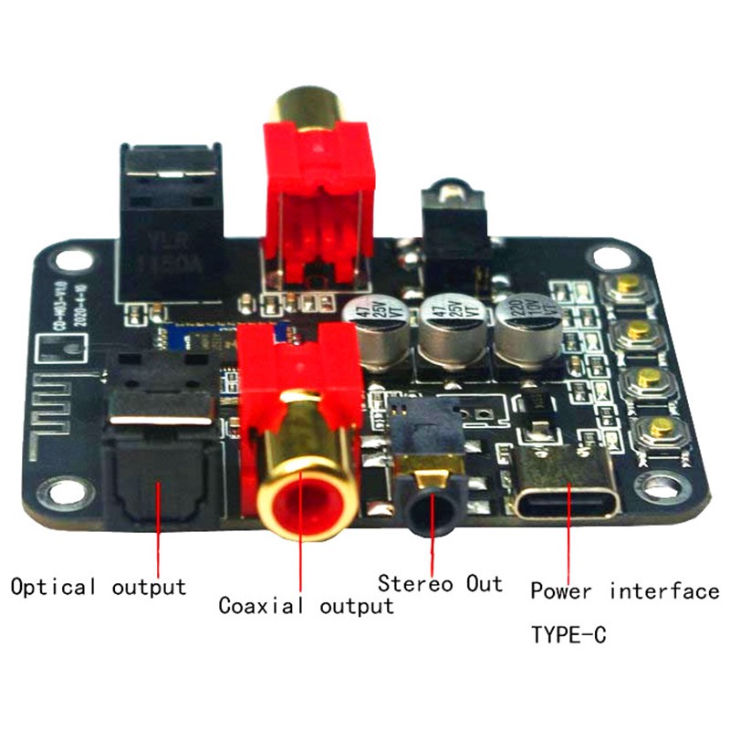 Bảng Mạch Khuếch Đại Âm Thanh 5v Bluetooth 5.0 24bit-192k