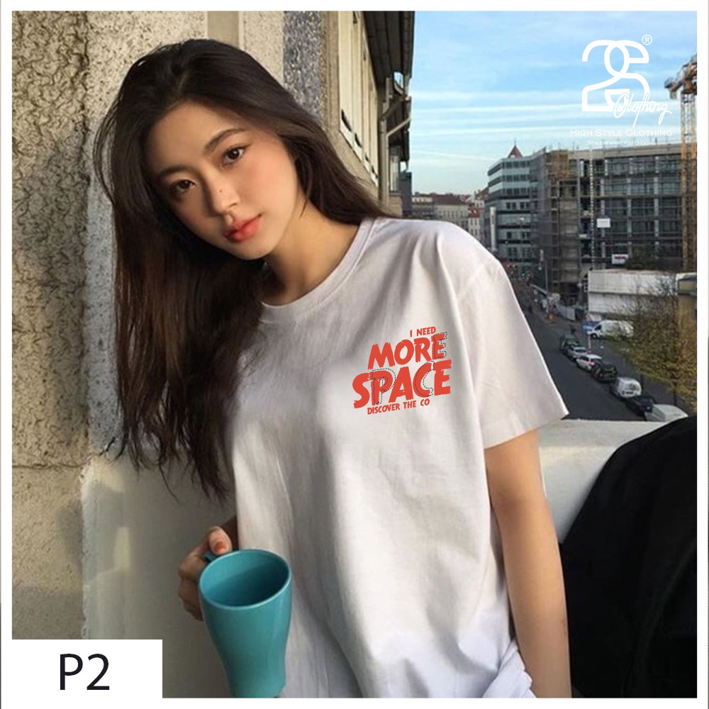Áo Phông Chất Đẹp 2s Clothing Áo Phông Unisex Nam Nữ Cotton Oversize Form Rộng Giá Rẻ In Hình Phi Hành Gia TVP2