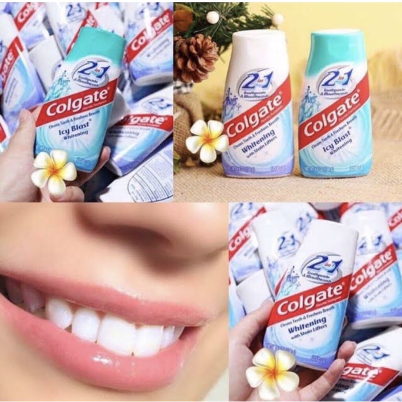 Kem đánh răng Colgate 2 in 1 (tẩy trắng răng )130g mỹ