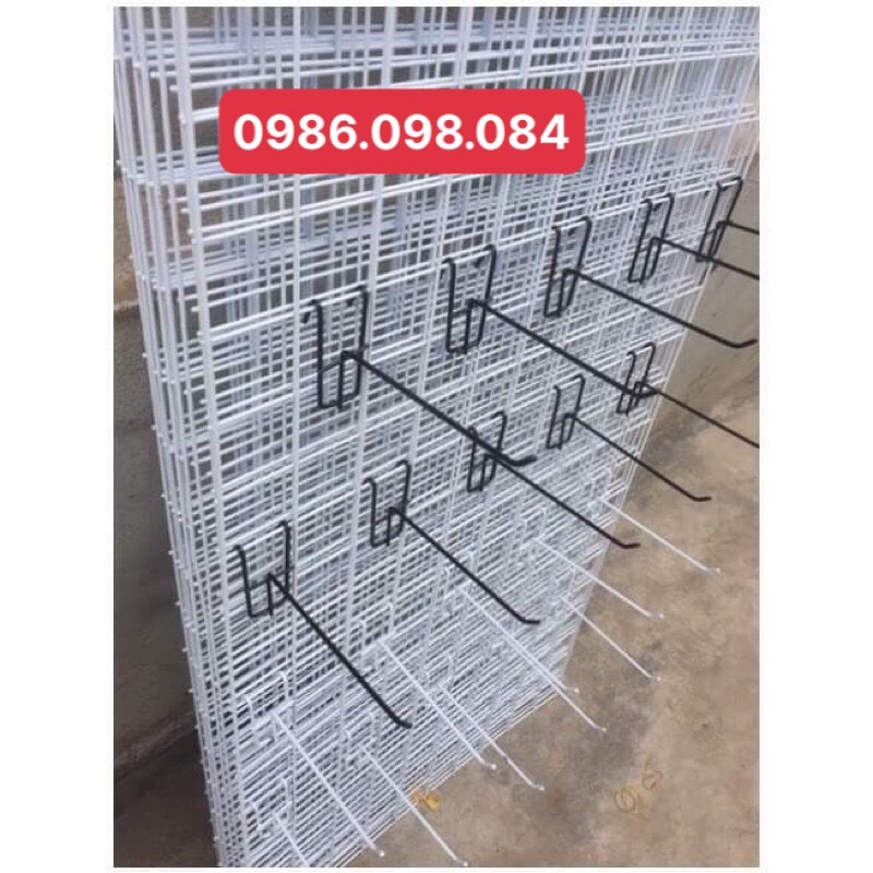 Tấm lưới sắt sơn tĩnh điện treo đồ, treo phụ kiện kích thước 50x100cm