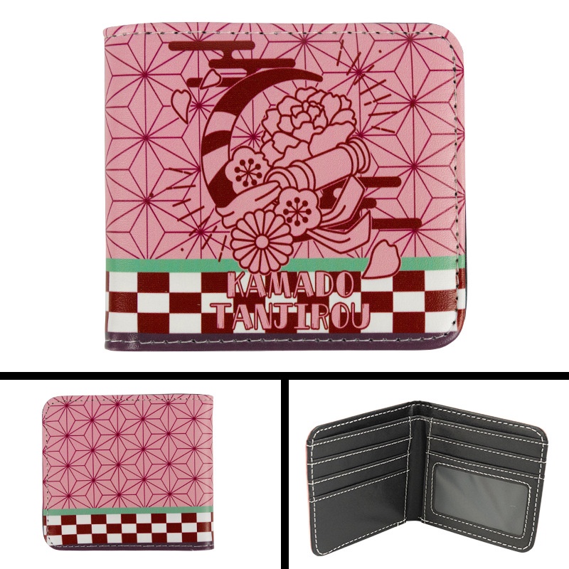 Ví Ngắn In Hình Nhân Vật Tanjirou Nezuko Kiyuki Zenitsuki Purgatory Inosuke Thời Trang
