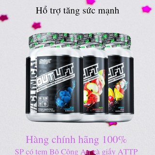 "HÀNG CHÍNH HÃNG"Thực phẩm chưc năng NUTREX OUTLIFT PRE-WORKOUT 20 Lần dùng- nhiều mùi vị + Qùa tặng