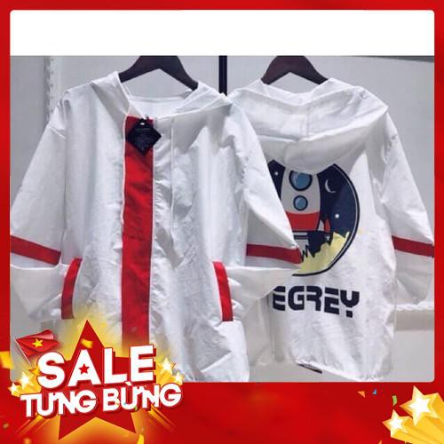 Áo khoác dù 2 lớp có nón DEGREY - kèm ảnh thật + video -Hàng nhập khẩu