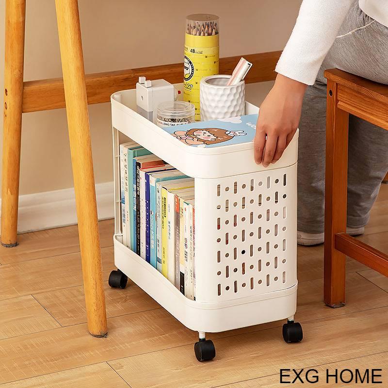 Kệ Dựng Đồ 4 Tầng Vách Lưới Kệ Sách - Kệ Xà Phòng-Kệ Bột Giặt Có Bánh Xe 【4 Tầng Vách Lưới】