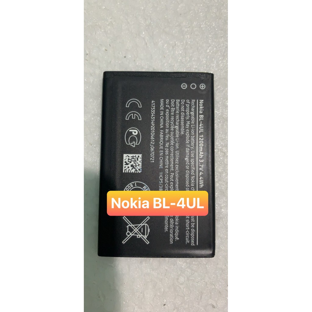 pin nokia BL-4ul 1200MaH 3.7V 4.4Wh zin bảo hành 6 tháng