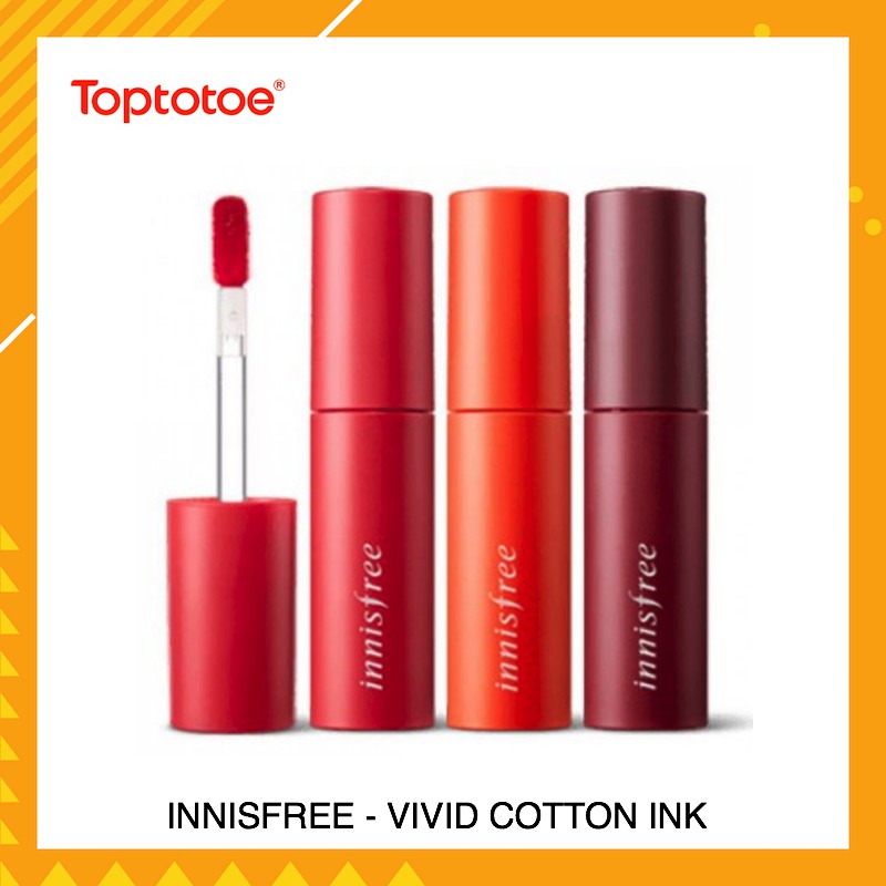 Son Tint Siêu Lì Innisfree Vivid Cotton Ink