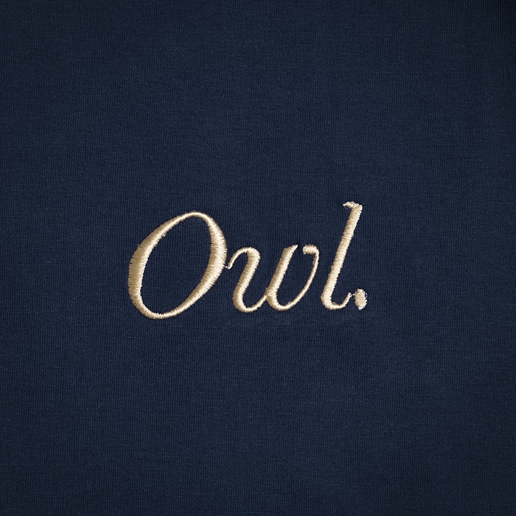 OWL BRAND® TWO-TONE TEE - Áo thun chỉ màu Xanh đen/Vàng đồng - OWL031021 | BigBuy360 - bigbuy360.vn