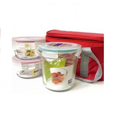 Bộ hộp cơm thủy tinh Glasslock Hàn Quốc
