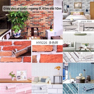 Giấy dán tường giả gạch đá