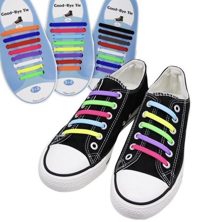 Shopee MALL Dây giày Silicone co giãn trực tiếp có thể cài đặt trực tiếp cho người lớn và trẻ em