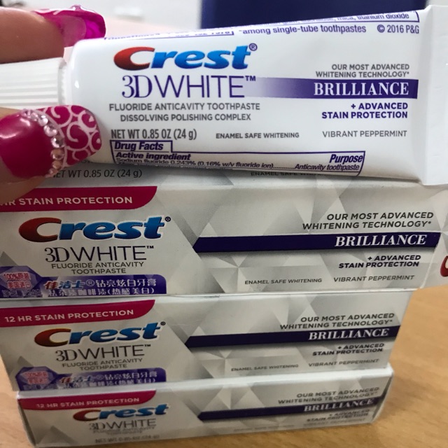 Kem đánh răng Crest 3D White mini 24g