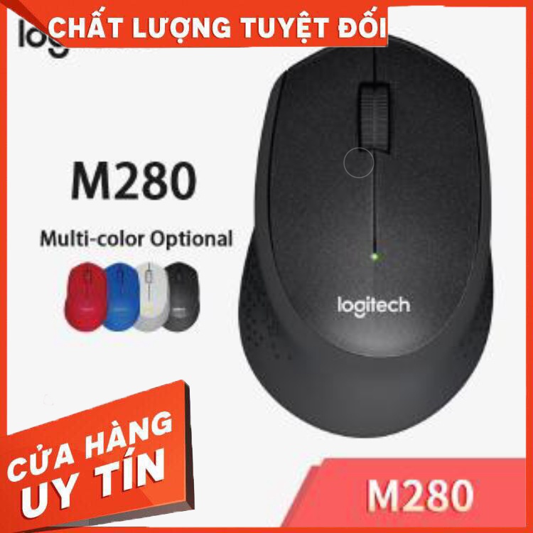 CHUỘT KHÔNG DÂY LOGITECH M280 Tặng kèm tấm lót chuột hình trái tim hấp dẫn