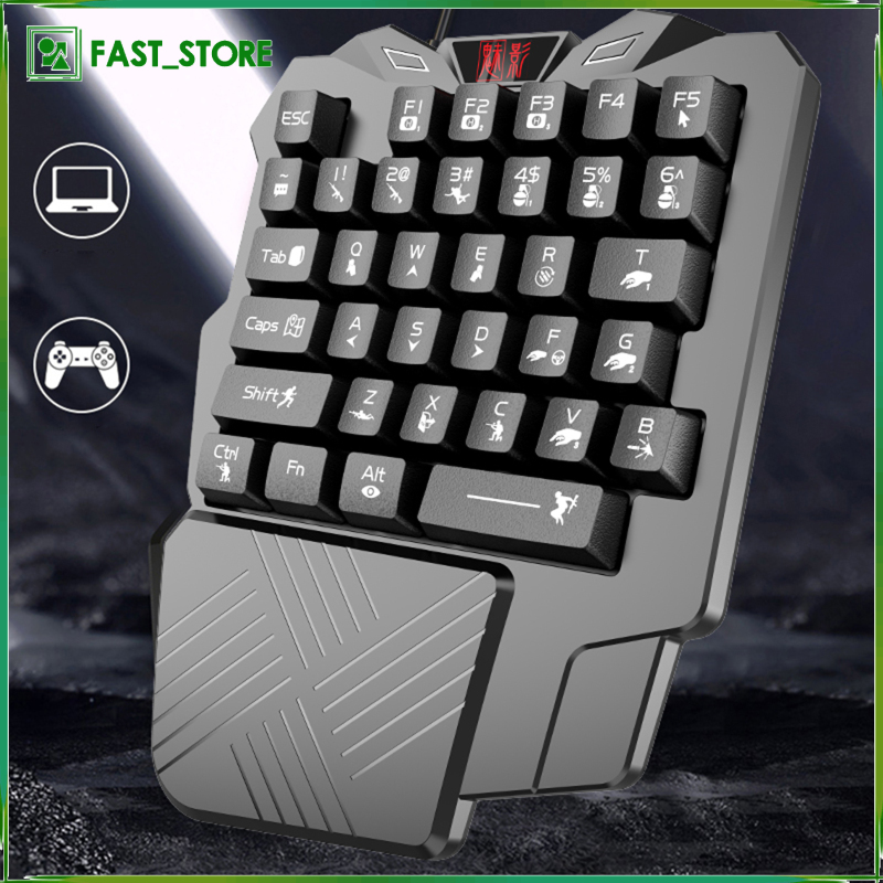 Bàn Phím Chơi Game Chuyên Nghiệp Có Dây Đeo Cổ Tay | BigBuy360 - bigbuy360.vn