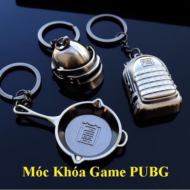 Móc khóa pubg,  chảo pubg,  balo 3, mũ,  giáp 3