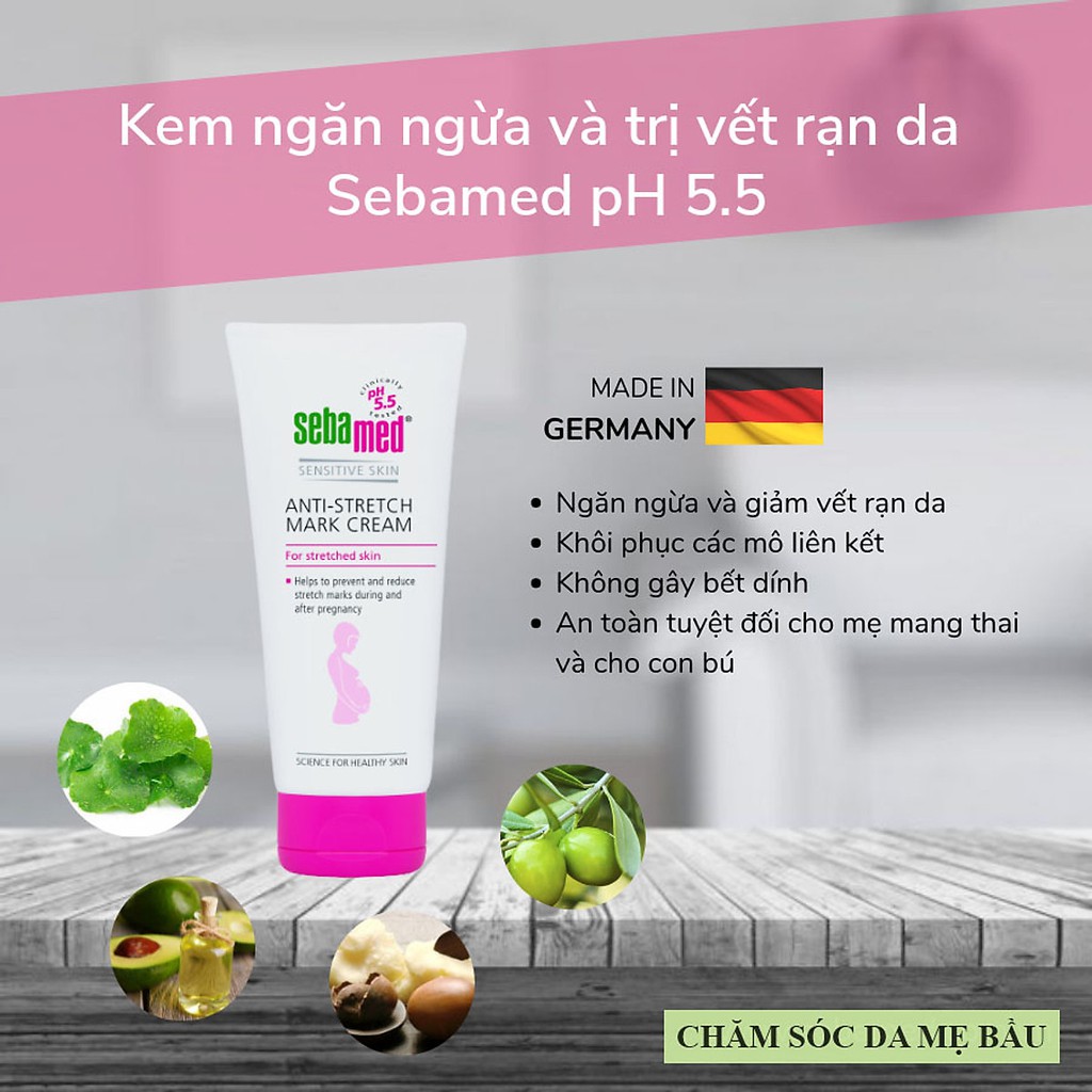 Kem Ngăn Ngừa Và Trị Vết Rạn Da Sebamed pH5.5