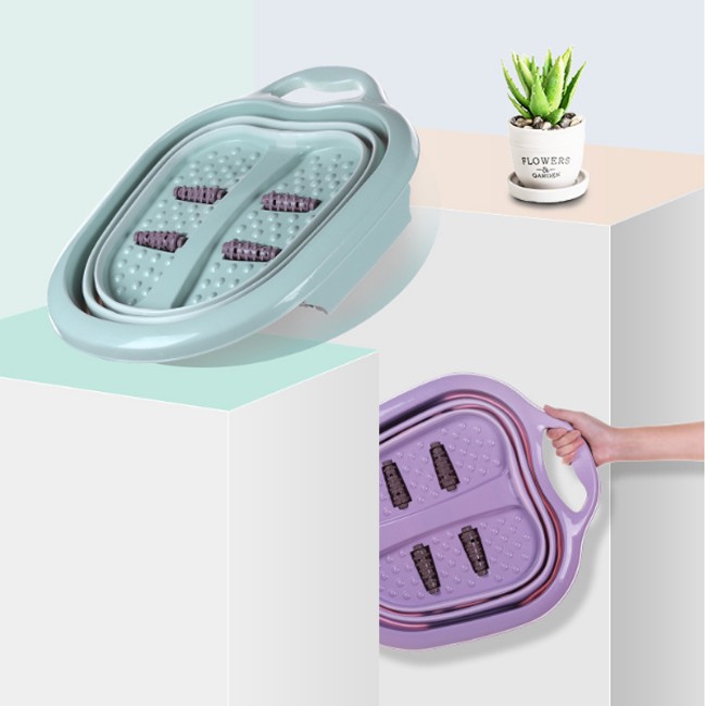 Chậu ngâm massage chân gấp gọn