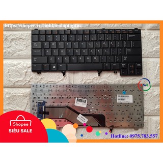 Bàn Phím Laptop Dell Latitude E6420 E5420 E6430 E6320 E6330 E6430 không đèn Led - không TrackPoint nút chuột giữa phím