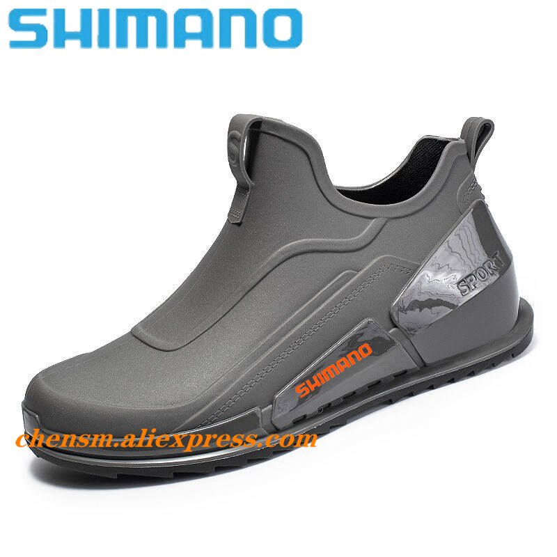 Giày Bốt Cao Su Đi Mưa Shimano Chống Trượt Cho Nam