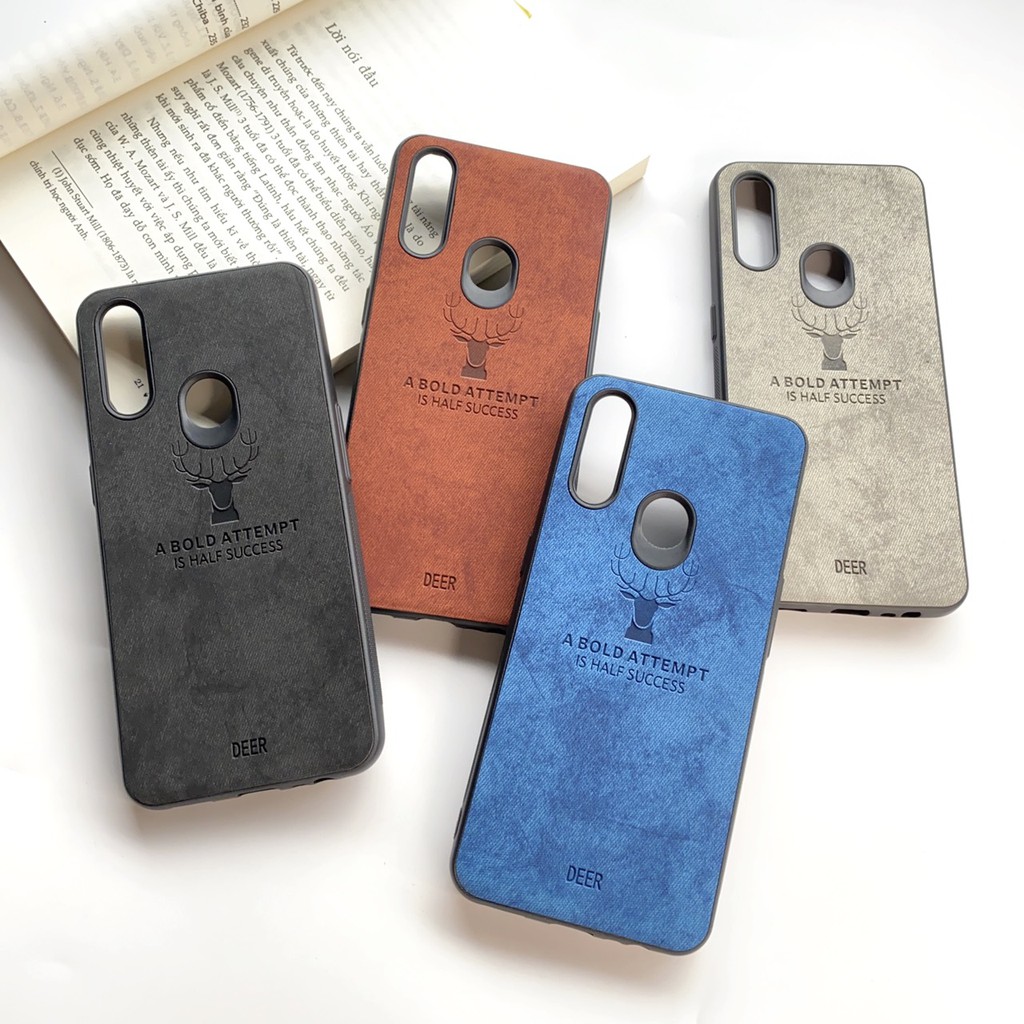 Ốp vải hình hươu Samsung S8/S9/S10/S20/S21/Plus/+/Ultra/A54
