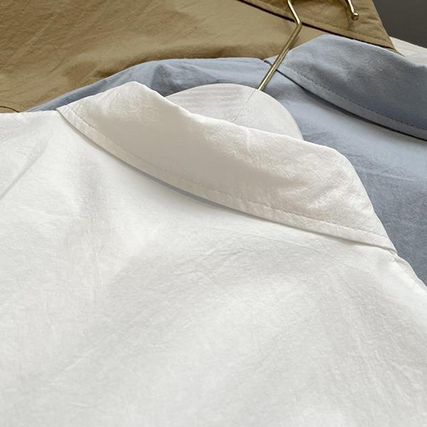 Áo Sơ Mi Cotton Tay Lửng Dáng Rộng Phong Cách Mới Dành Cho Nữ