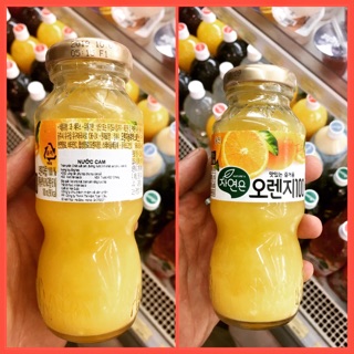 NƯỚC GIẢI KHÁT WOONGJIN NƯỚC CAM CHAI 180ML