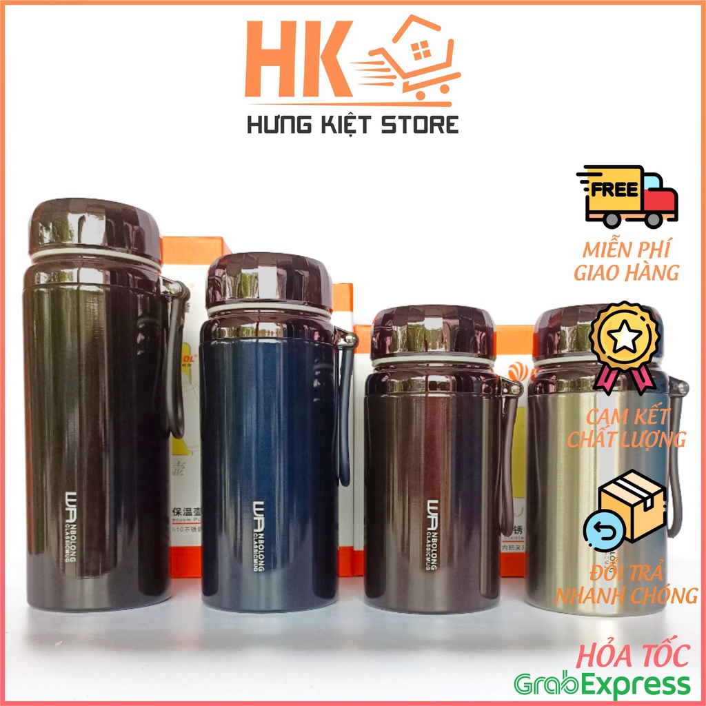 Bình giữ nhiệt BAOL nắp kim cương INOX 304 dung tích 600ml / 1000ml / 1200ml / 1500ml - Hungkietstore