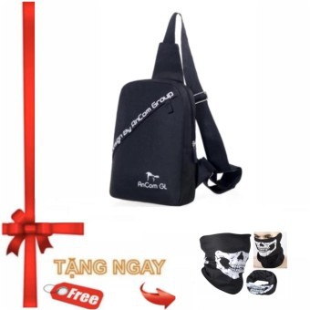 Túi Đeo Chéo Hàn Quốc Ancom GL TX349 (ĐEN) +Tặng khăn phượt