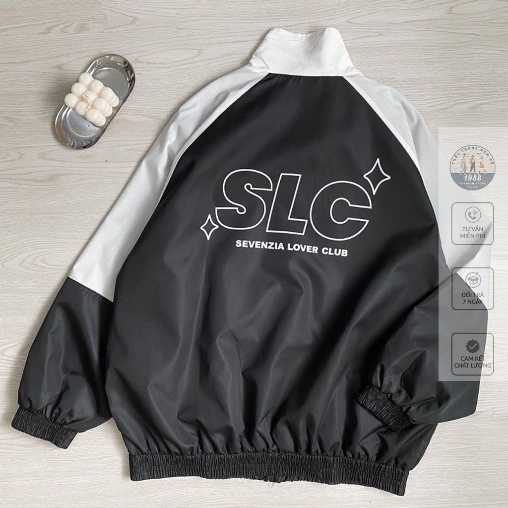 Áo Khoác Gió SLC, Áo Khoác Dù Nữ Mùa Đông Kiểu Unisex Form Rộng