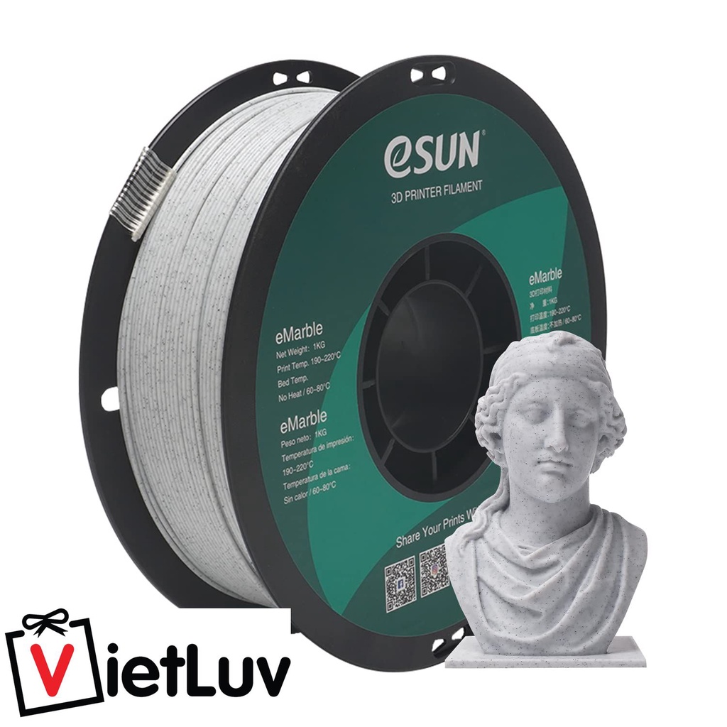 Nhựa in 3D ESUN eMarble PLA Filament - PLA màu giả đá