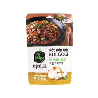 Thương hiệu CJ Hàn Quốc: Xốt / Sốt ướp thịt Bulgogi - vị mặn ngọt (bịch 80g)
