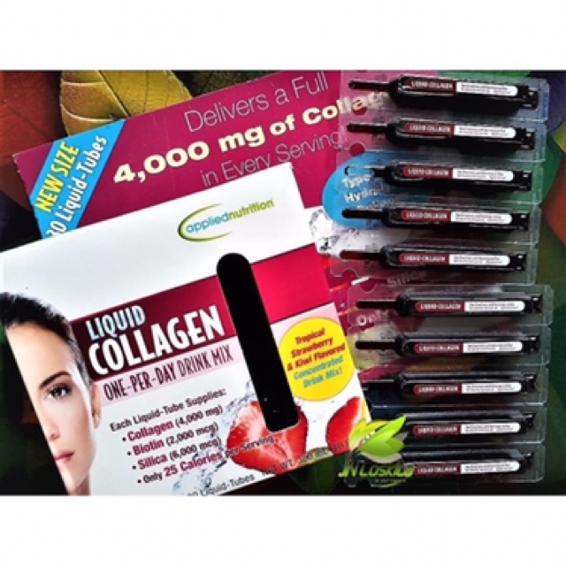 Collagen dạng nước Liquid Collagen Drink Mix 4000 mg 30 ống (Bill Mỹ)