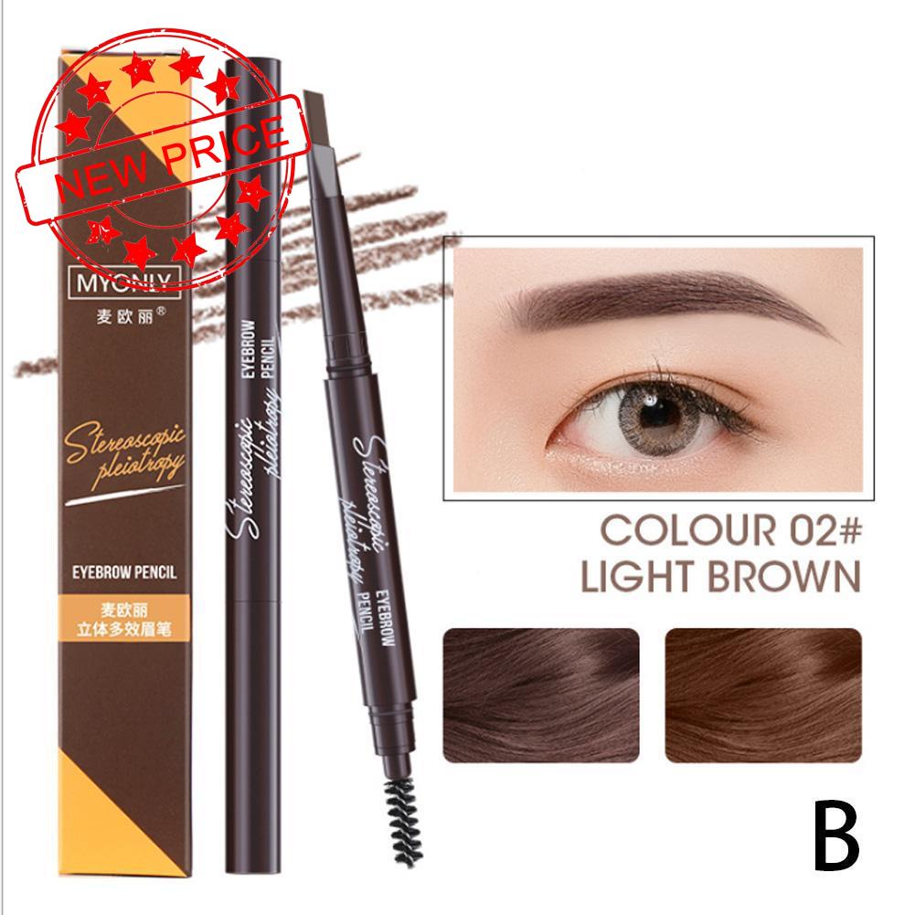 [Hàng mới về] Bút kẻ chân mày Maiorithiết Q1W0 kế hai đầu tự động xoay tiện dụng