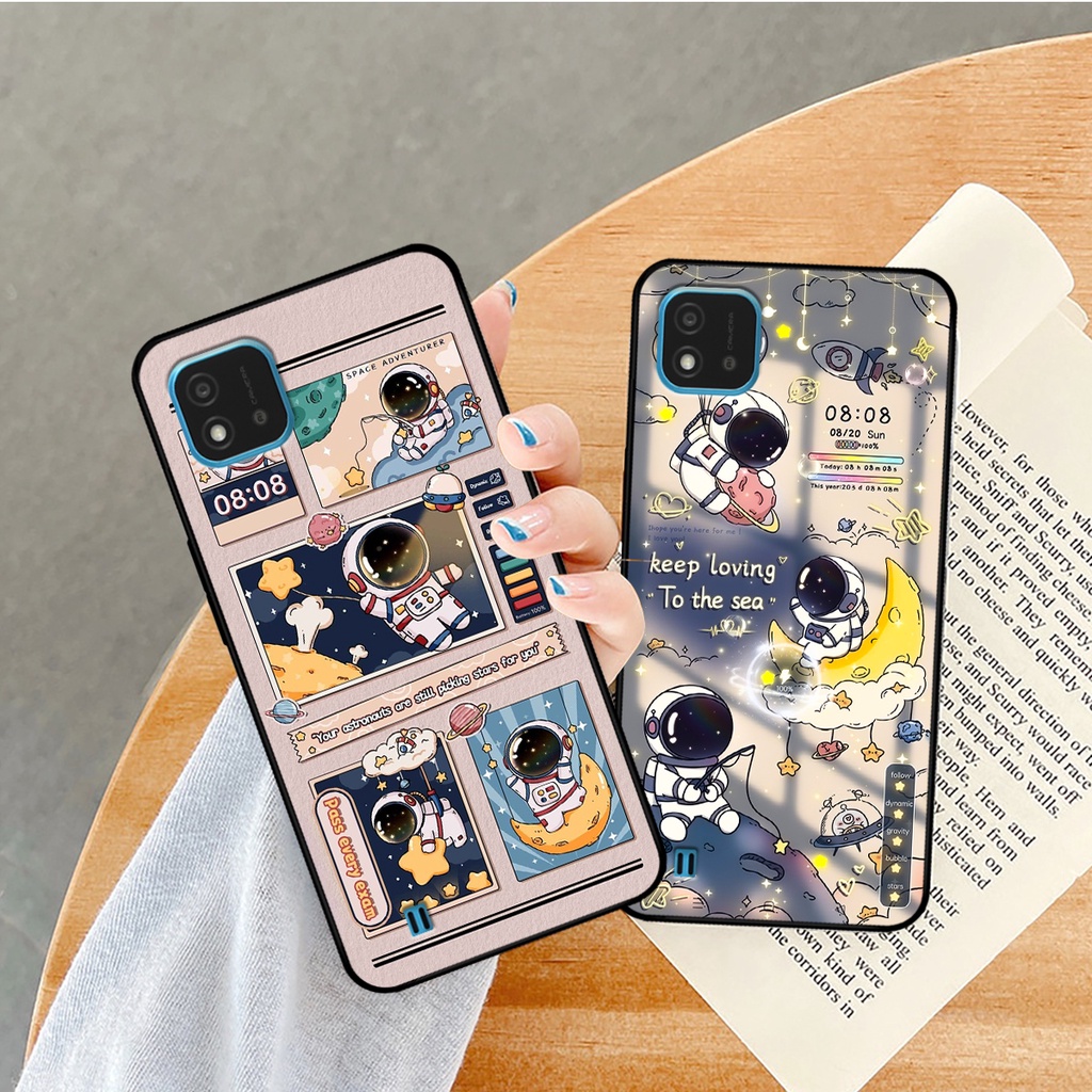 Ốp lưng Realme C20 hình gấu, vũ trụ ngân hà chibi. ốp chống sốc bền đẹp