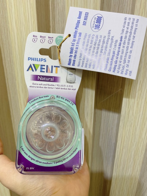 Bình sữa Avent Nature cho bé 125ml và 260ml hàng chính hãng