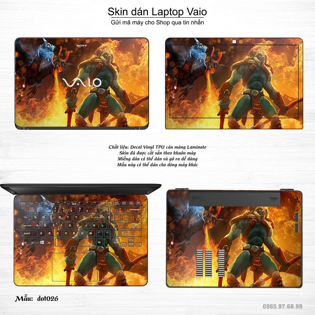 Skin dán Laptop Sony Vaio in hình Dota 2 _nhiều mẫu 5 (inbox mã máy cho Shop)