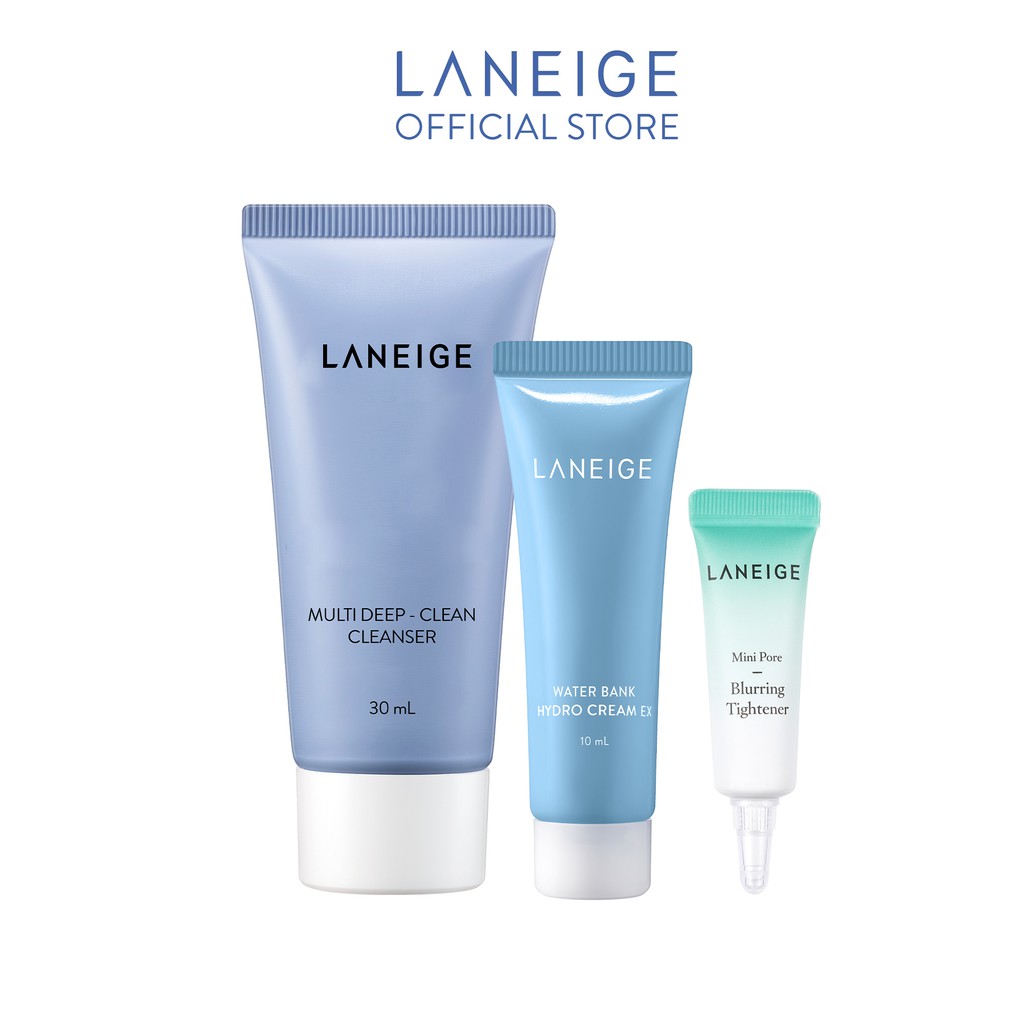 Bộ cân bằng, dưỡng ẩm &amp; thanh lọc cho da LANEIGE Set Kit