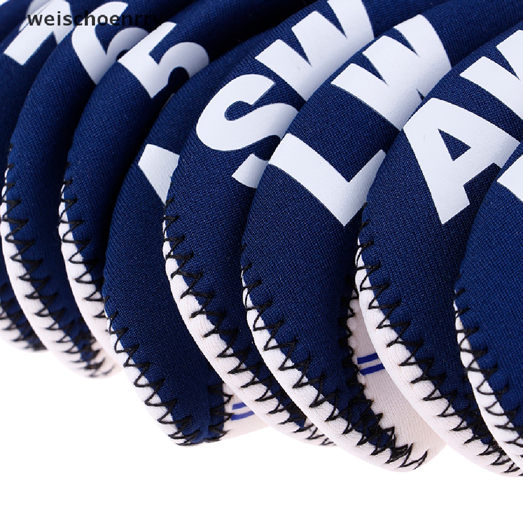 Set 10 vỏ bọc bảo vệ đầu gậy đánh golf bằng cao su Neoprene