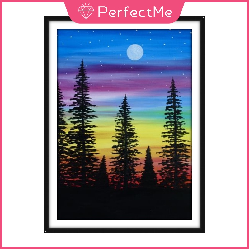 Bộ tranh đính đá 5D họa tiết bầu trời đầy sao độc đáo DIY dùng trang trí nhà cửa