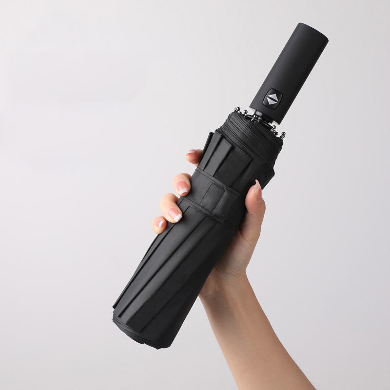 Dù Xếp Tự Động Cỡ Lớn Che Nắng Keo Chống Nắng Màu Đen Cho Nam Và Nữ