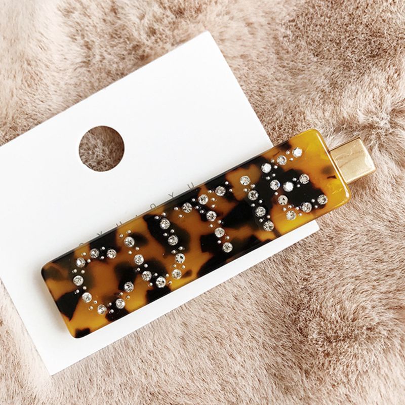 Youyo Kẹp Tóc Hợp Kim Hình Chữ Nhật Phong Cách Vintage Hàn Quốc Cho Nữ