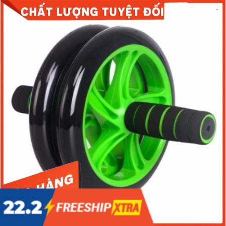 ⚡Free Ship⚡Con lăn 2 bánh tập cơ bụng tặng kèm thảm