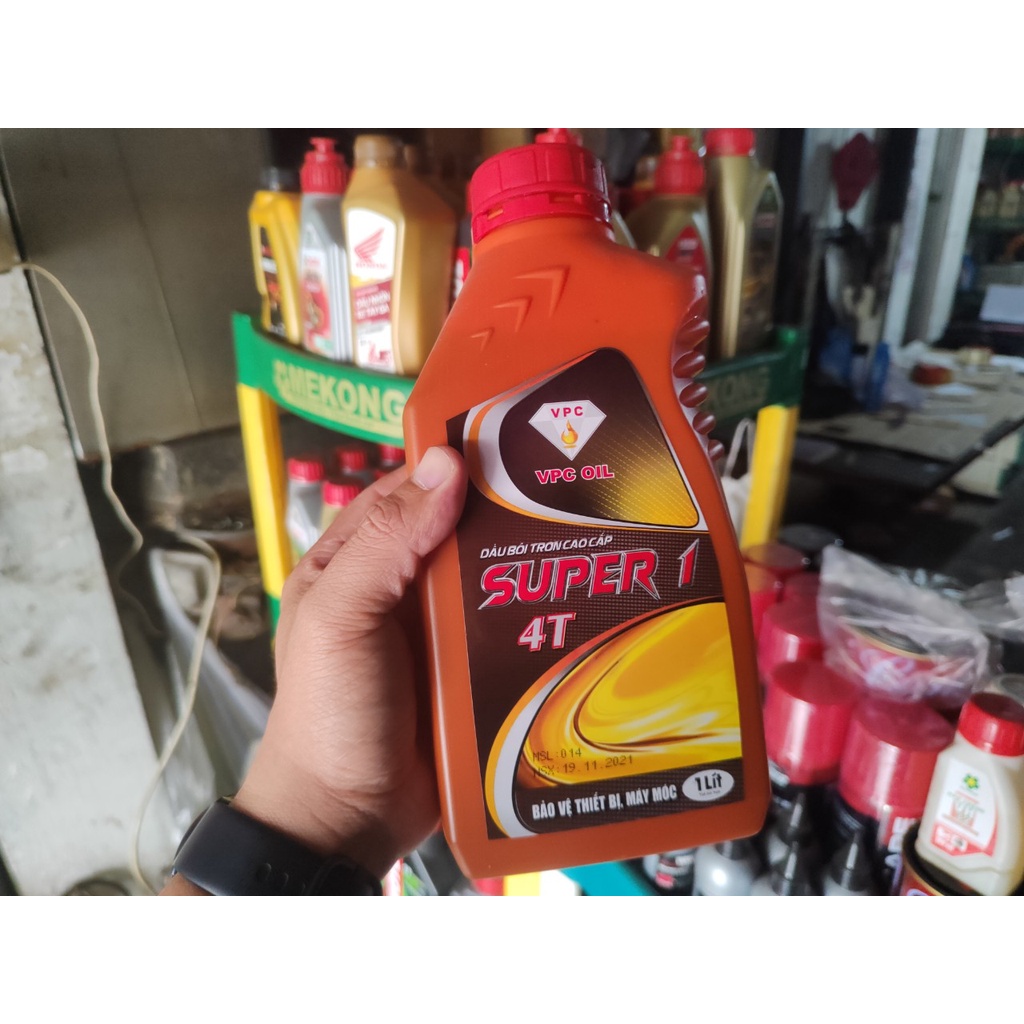 Dầu nhớt giá rẻ SUPER 1 , 1000ml cho xe côn tay, xe số