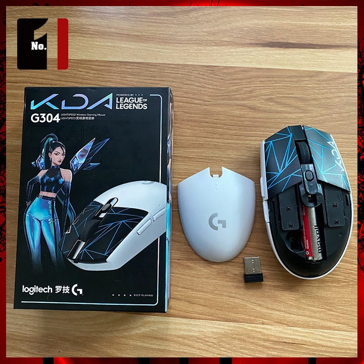 Chuột Gaming Không Dây Máy Tính Màu Trắng Logitech G304 KDA Chuột Vi Tính Laptop Chơi Game Siêu Nhậy