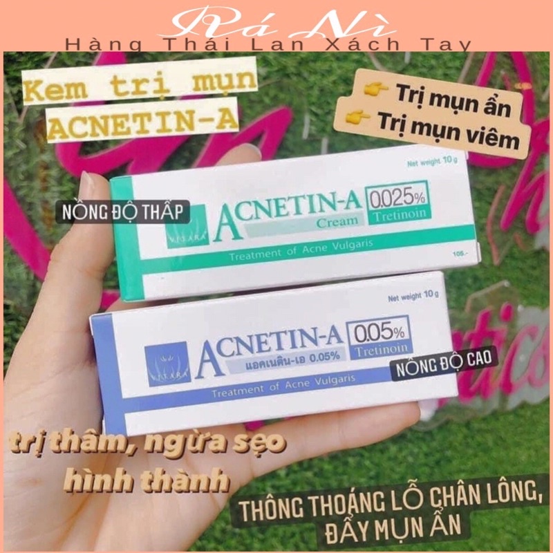 Tretinion Retin A Kem Đẩy Mụn Thái Lan 10g