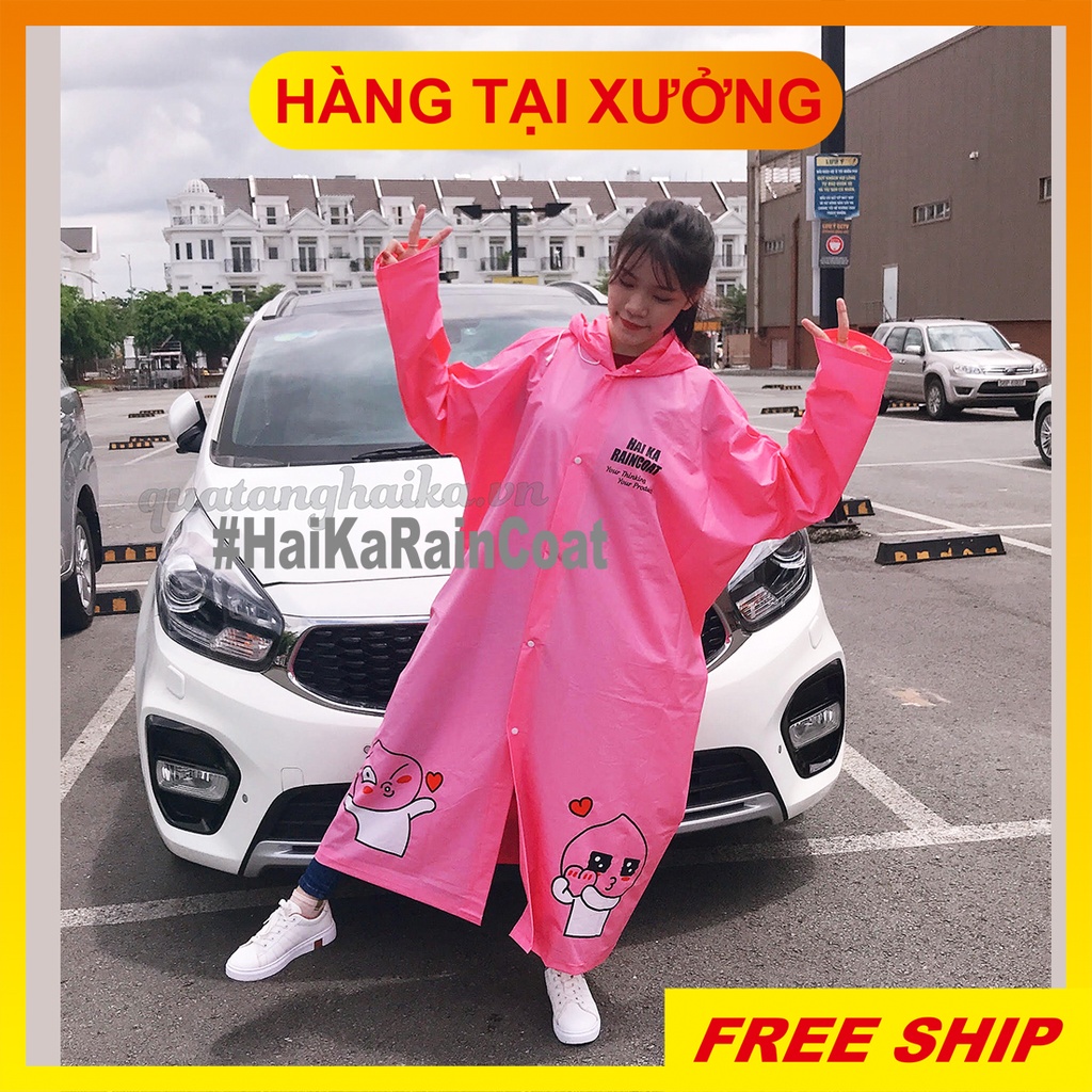 Xưởng Áo mưa Măng Tô dây kéo  Bé Đào-Gấu Brown HOẠT HÌNH CUTE-Chất liệu nhựa PVC siêu bền CAO CẤP ĐÀI LOAN.