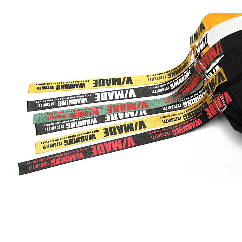 Mũ Lưỡi Trai Phối Dây Ruy Băng Dài In Chữ Phong Cách Hip Hop Thời Trang Cho Nam Và Nữ