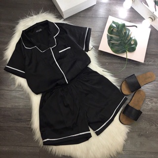 Bộ ngủ pijama lụa cộc đùi mềm đẹp