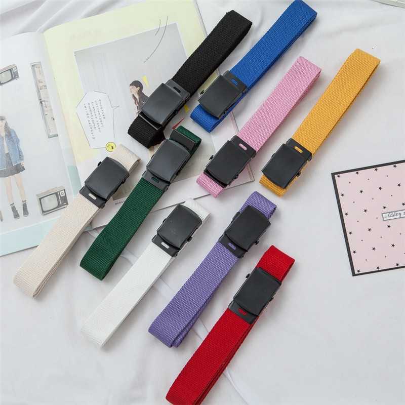 Thắt lưng vải canvas phong cách thời trang đơn giản cho nam và nữ