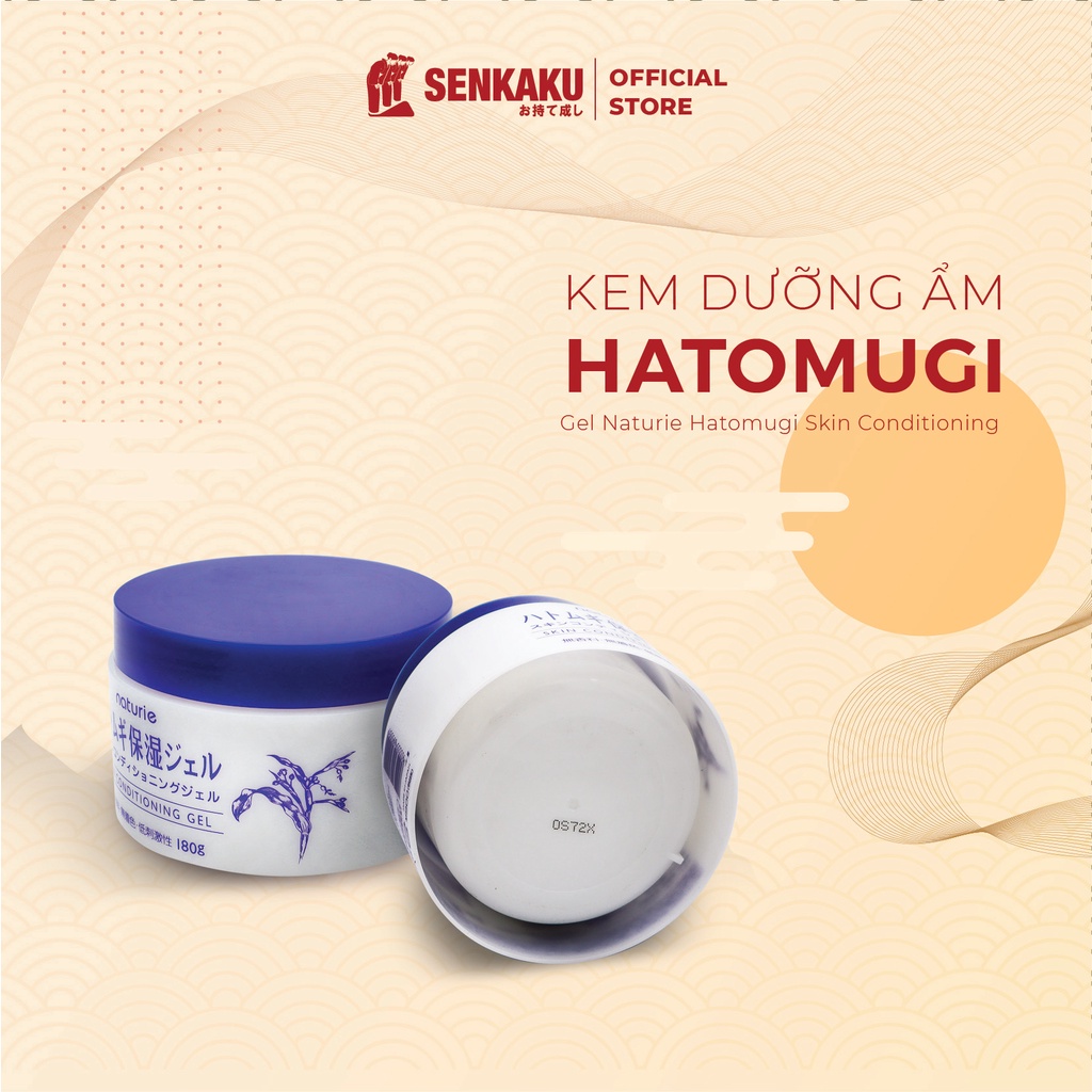 Kem dưỡng ẩm trẻ hoá da Hatomugi Naturie Skin Conditioning 180g Nhật Bản | BigBuy360 - bigbuy360.vn